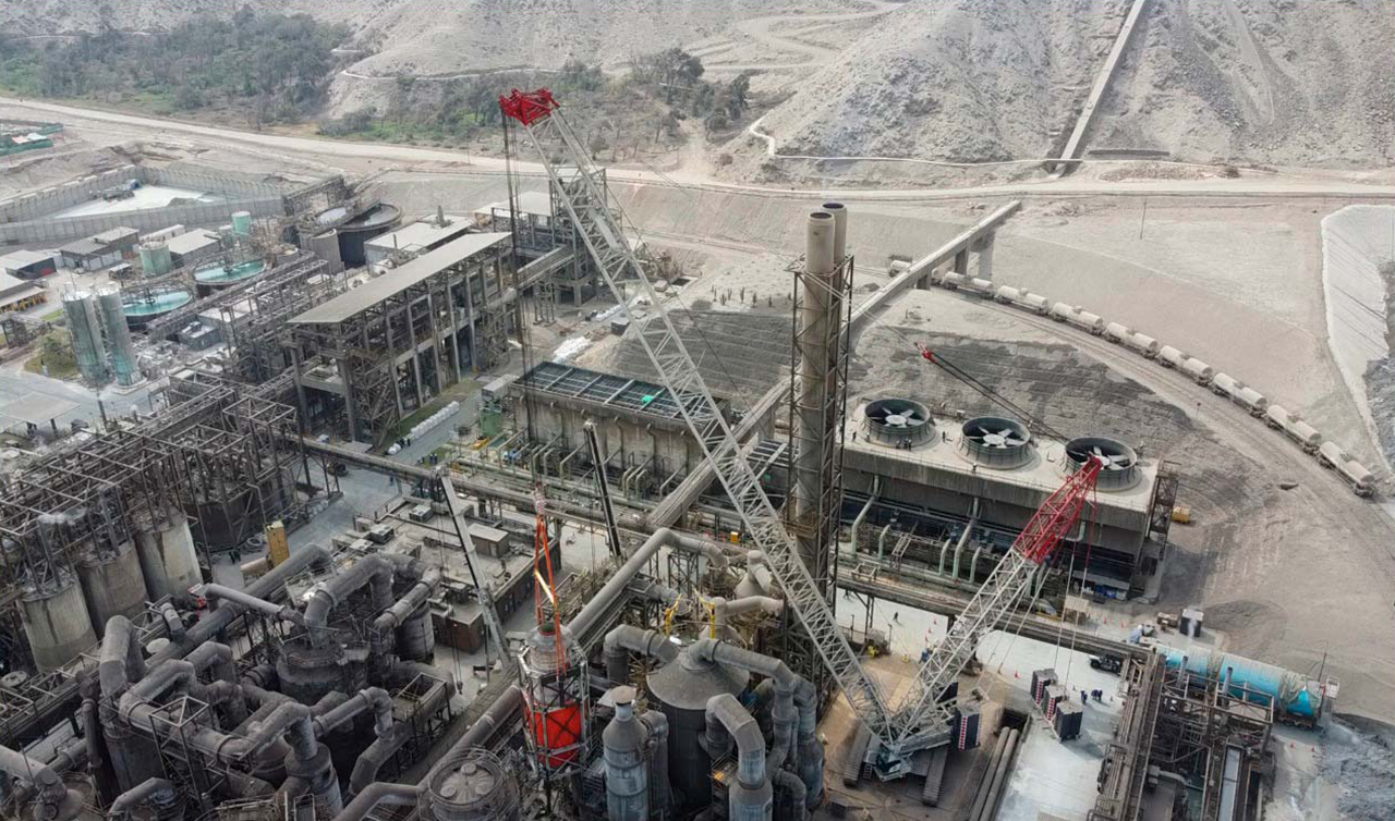 Intercambiador refinería Cajamarquilla